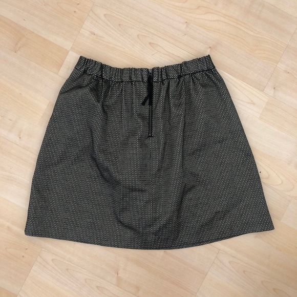 NWT Madewell Jacquard Metallic Black Skirt - Picture 5 of 7